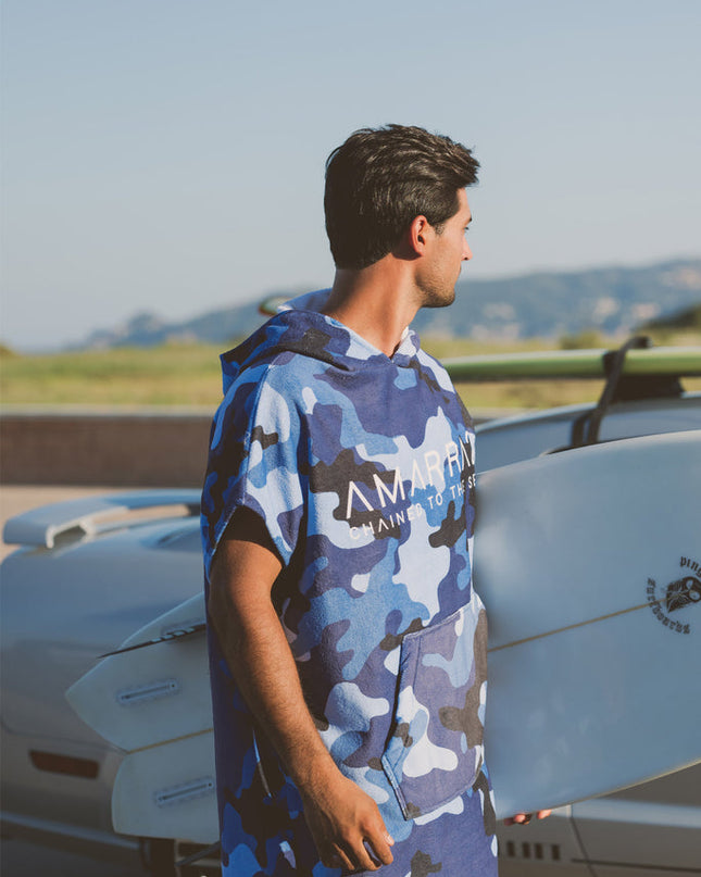 Poncho surf- Navy cammo