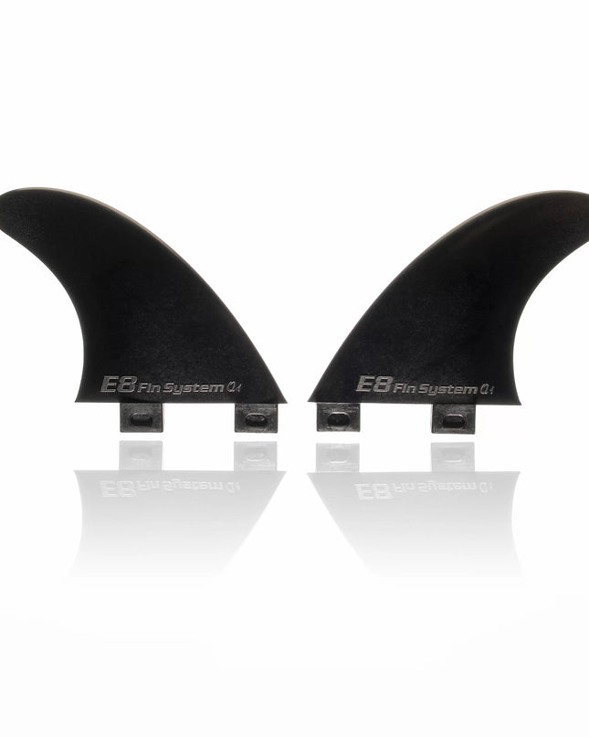 QUAD KEELS Fusion System. Black. E8 FIN SYSTEM