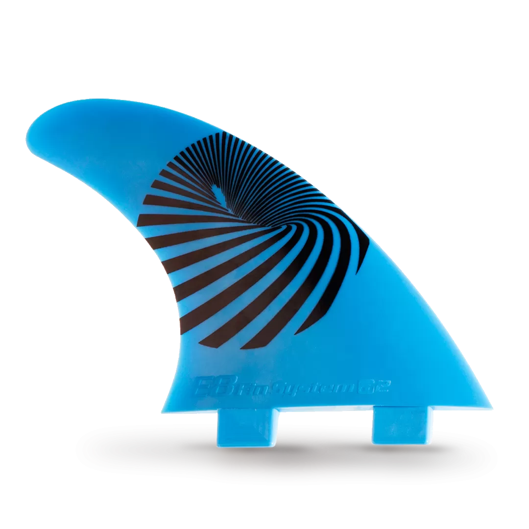 Blue Fiberglass Surf FINS FCS Compatible E8 FIN SYSTEM Ecological Pack Size: A1 L 75-90 Kg.