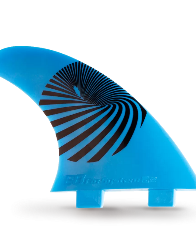 Blue Fiberglass Surf FINS FCS Compatible E8 FIN SYSTEM Size: A2 M 65-80 Kg.