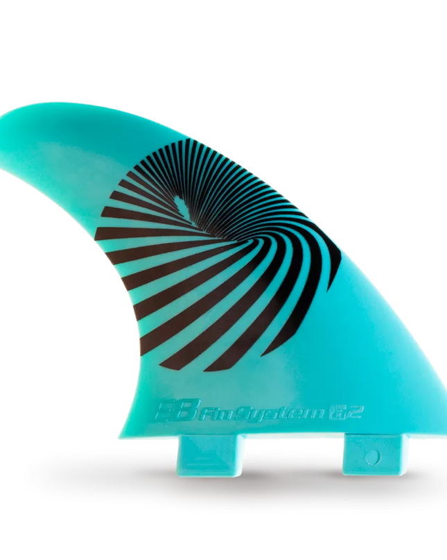 Turquoise Fiberglass Surf FINS FCS Compatible E8 FIN SYSTEM Size: A2 M 65-80 Kg.