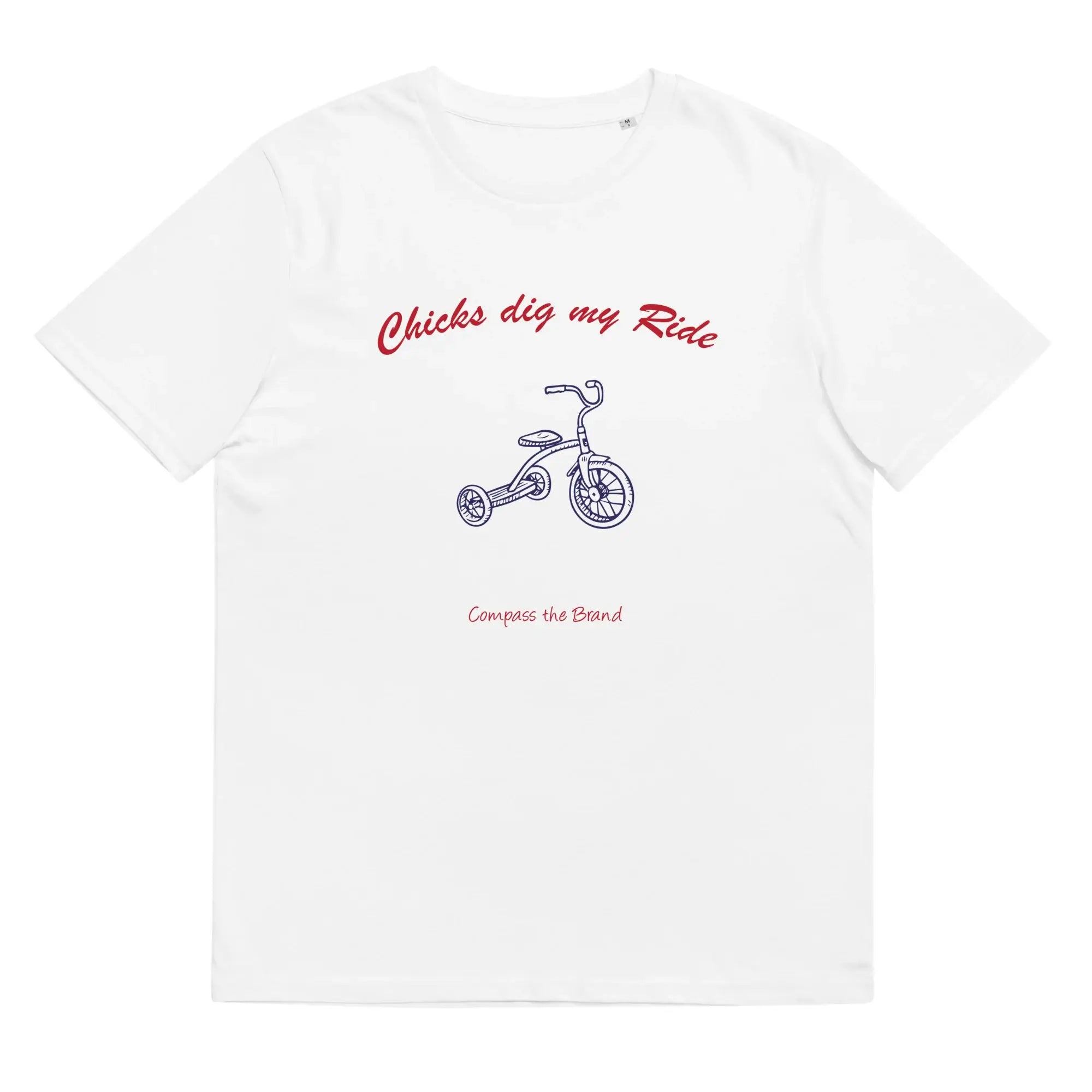 Chicks Dig My Ride {White Organic Cotton T-Shirt}