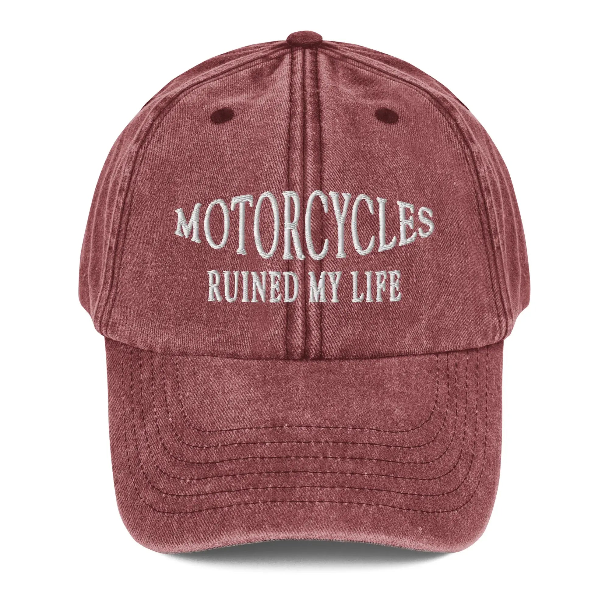 Motorcycles Ruined My Life {Vintage Cap}